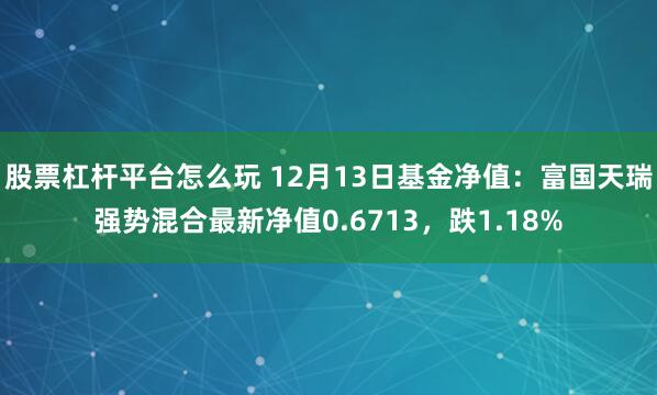 股票杠杆平台怎么玩 12月13日基金净值：富国天瑞强势混合最新净值0.6713，跌1.18%