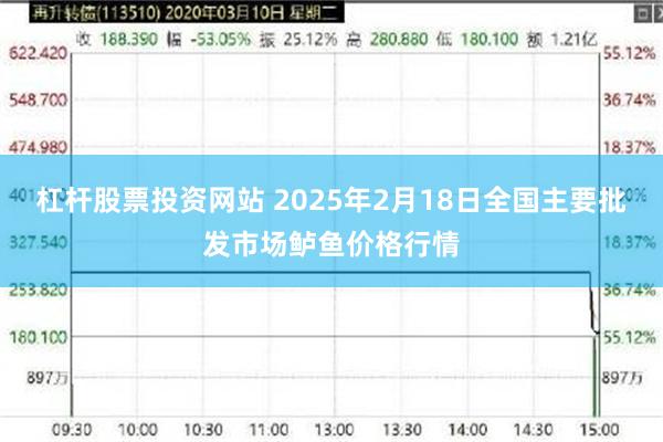 杠杆股票投资网站 2025年2月18日全国主要批发市场鲈鱼价格行情