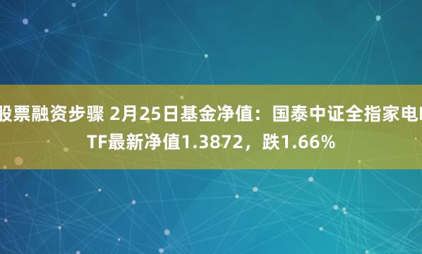 股票融资步骤 2月25日基金净值：国泰中证全指家电ETF最新净值1.3872，跌1.66%